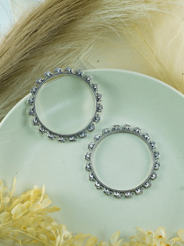 Classy Elephant Charm Bangles