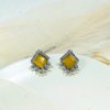 Yellow Square Studs - Image 2