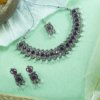 Pink Elegant Necklace with white Pearls - Image 2