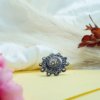 Oxidised Flower Bloom Ring - Image 2