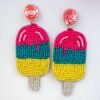Trigya Handmade Vibrant IceCream Beaded Quirky Earring - Image 2