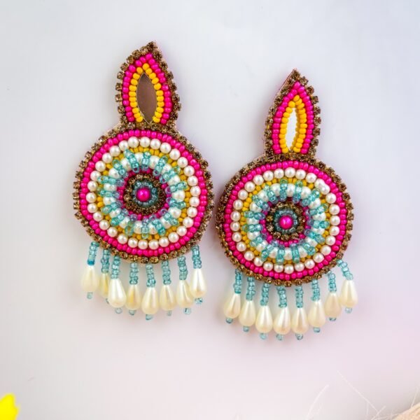 Trigya Handmade Festive Hues Quirky Earrings