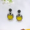 Panchi Yellow and Black Danglers - Image 3