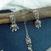 Bohemian Radiance Multicolour Choker With Mangtika - Image 2