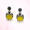 Panchi Yellow and Black Danglers - Image 2